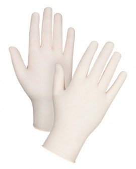 Zenith LAT-LP-XL-5.8G Examination Grade Latex Gloves, Powder-Free, X-Large, 100 Pack-