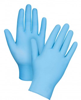 Zenith SAP326 Disposable Powder-Free Nitrile Gloves, Large, 100-Pack-