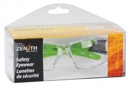 Zenith SDN706R Z2500 Series Safety Glasses with Box, Clear Anti-Fog Lens-