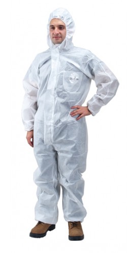 Zenith C8428-2XL-WSF-ZENITH SMS Protective Clothing, Hooded Coveralls, 2X-Large-