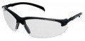 Zenith SEC954 Z1400 Series Safety Glasses, Black Frame, Clear Lens-
