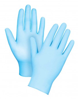 Zenith SEH163 Disposable Powder-Free Nitrile/Vinyl Gloves, Small, 100-Pack-