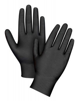 Zenith SEK264 Disposable Nitrile Gloves with Diamond Pattern, X-Large, 50-Pack-