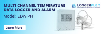 LoggerFlex EDWIPH EDGE Pharma Data Logger with alarm